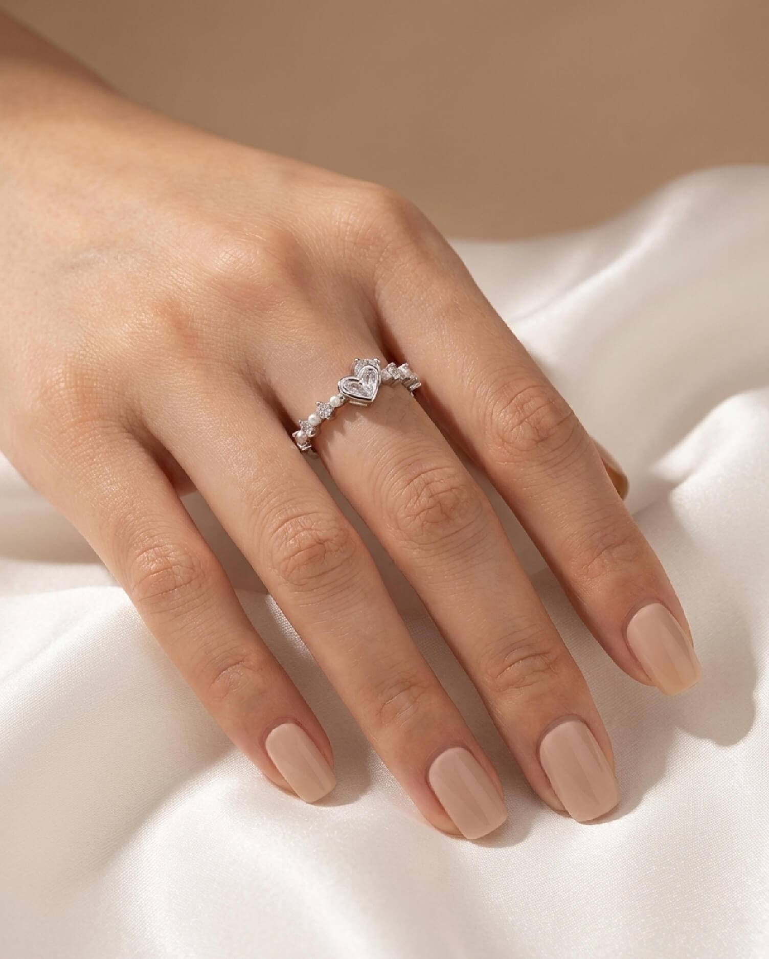 Moonlace Silver Ring